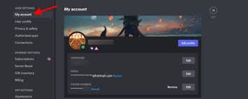 your discord profile on pc and mobile