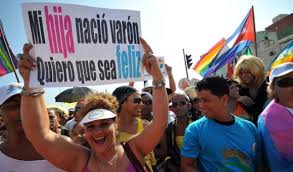 Marcch against Homophobia and Transphobia in Villa Clara, Cuba.