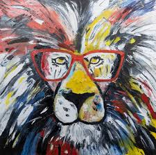 Lion Animal Colourful Portrait Pop Art