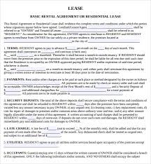 Sample Lease Agreement 9 Free Documents In Pdf