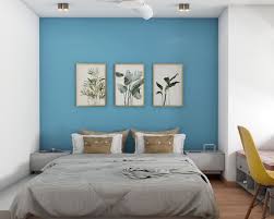 Blue Bedroom Wall Paint Design With