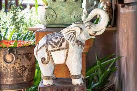 White Ceramic Elephant Sculpture Buy