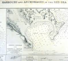1 Old Nautical Chart Of Harbours And Anchorages In The Red Sea