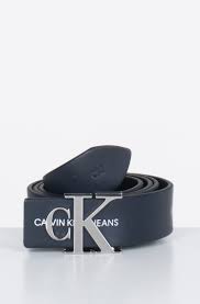 Black Belt J 3cm Mono Leather Belt Calvin Klein Womens