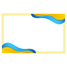 yellow certificate border png vector