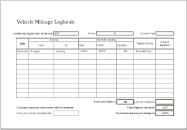 Lovely Excel Mileage Log Template Business Travel Book Car