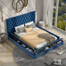 Bed Frame With Padded Headboard