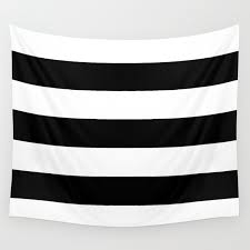 Black White Stripes Xl Wall Tapestry