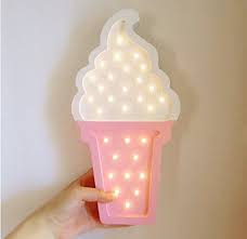 Ice cream cone stock images from offset. Amazon Com Urtoys 1pcs White And Pink Wooden Ice Cream Led Night Light Wall Hanging Decor Lamps Atmosphere Lighting Party Wedding Birthday Party Decoration Kids Room Decoration Baby