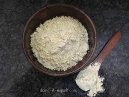 This homemade bath powder/ ubtan made with green gram powder/ flour is so gentle on the skin and many people in our family, including me use it, instead of soap. Home Made Baby Bath Powder Doing It Myself
