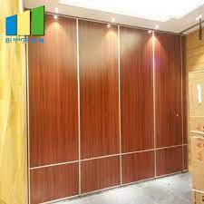 sliding wooden folding partition wall