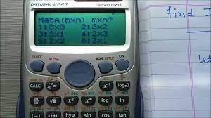 the inverse of matrix using calculator