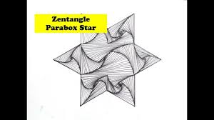 Fill in the spaces on the star with zentangled designs or other artwork. Zentangle Paradox Star Youtube