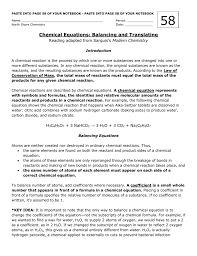 Balancing chemical equations worksheet balance the following equations: Balancing Chemical Equation Practice Docx