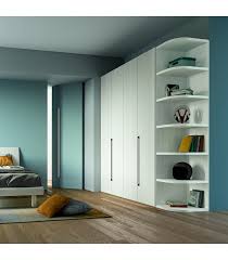 hinged wardrobe with open end