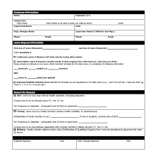 Leave Forms Template Leave Of Absence Forms Template 3 Application