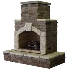 Tile Propane Gas Outdoor Fireplace