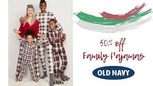 50 off old navy family pajamas