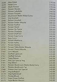 menu of hot lips gandhi nagar ranchi