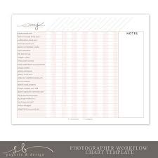 Photographer Workflow Chart Printable Customizable