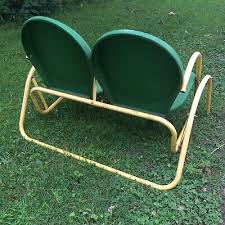 Vintage Metal Two Chair Glider