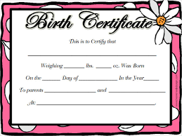 Birth Certificate Template 38 Word Pdf Psd Ai