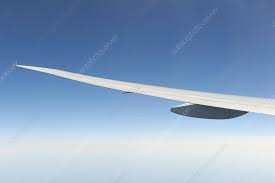 boeing 777 300er wing stock image