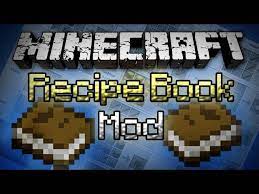 minecraft recipe book mod in game