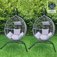 Swing Hanging Egg Chair Rattan Bench