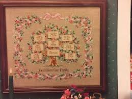 Details About Family Tree Counted Cross Stitch Chart Dimensions Betty Whiteaker