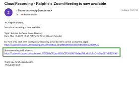 zoom record a meeting and save to the