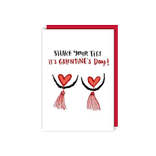 Galentine's day card, available on etsy, from $4.50. Oliver Bonas Shake Your Tits Galentine 8217 S Card