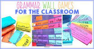 grammar wall games for the clroom