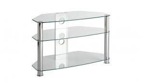 clear glass corner tv stand up to 37