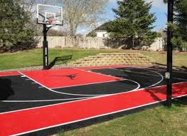 Our outdoor, backyard sport court® basketball courts let you play like a pro! 9 Gorgeous Backyard Basketball Court Cost Basketball Court Backyard Outdoor Basketball Court Backyard Basketball