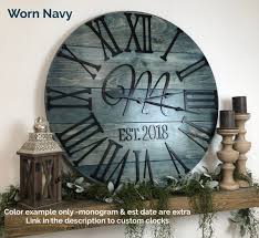 Wall Clock The Bailey Roman Numeral