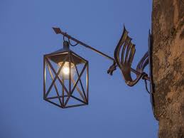 Wrought Iron Outdoor Wall Lamps