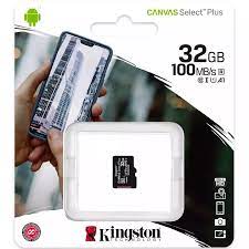 Thẻ Nhớ MicroSD Kingston Canvas Select Plus (Class 10 - 100MB/S) 128GB,  64GB, 32GB - FPT Phân Phối, Bảo Hành 5 Năm