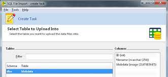sql file import overview