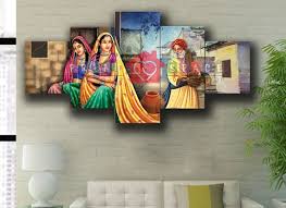 indian canvas wall art large wall art