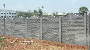 Non Polished Concrete Boundary Wall