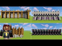 6 Simple Minecraft Wall Designs Build