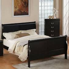 queen size wood platform bed frame with