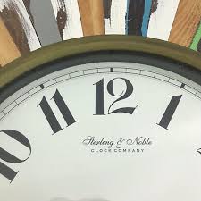 Noble Multicolor Wood Wall Clock