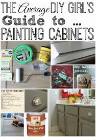 Before you begin, the surfaces of the cabinets need to be roughed up. The Average Diy Girl S Guide To Painting Cabinets