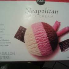 calories in publix neapolitan ice cream