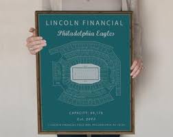 Philadelphia Eagles Lincoln Financial Field Seating Chart Etsy