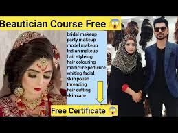 free beautician course with certificate