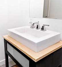 standard height for bathroom vanities