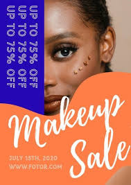makeup poster template and ideas